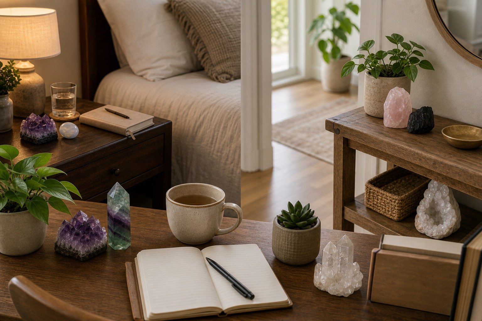 How to pick crystals for each room with realistic home scene