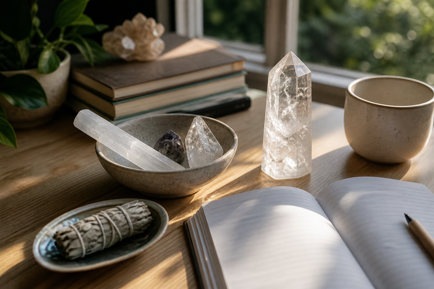 New crystal first day guide with realistic crystal table setup