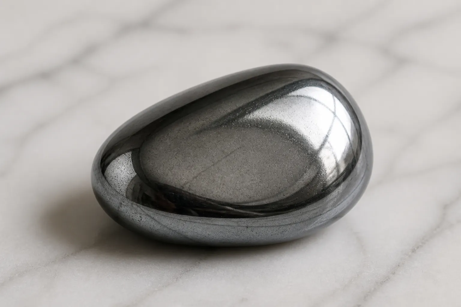 Realistic Hematite crystal for steadiness and presence