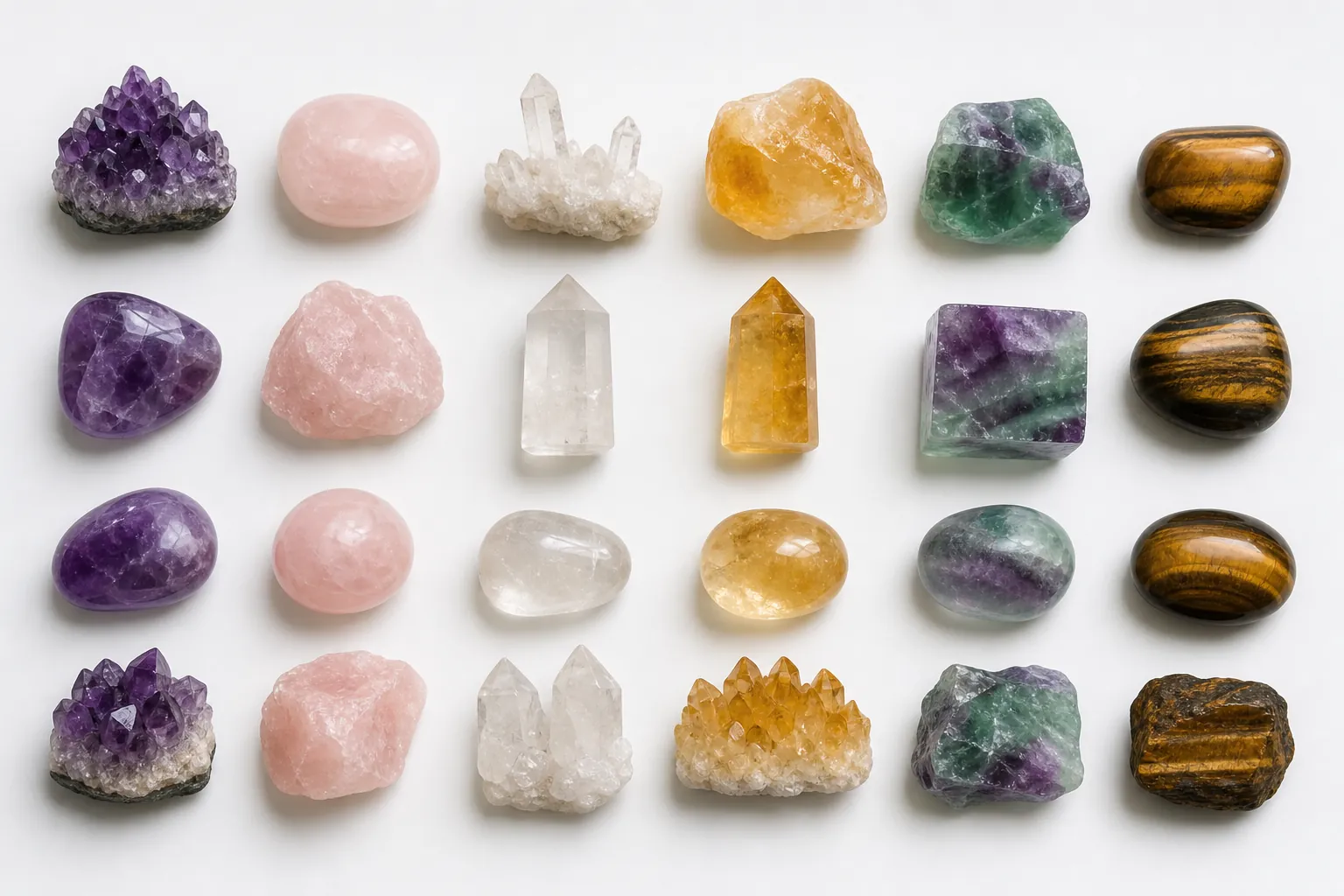 Types of crystals photo